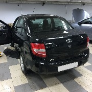10.12.2016г. Лада Гранта люкс - установка сигнализации с автозапуском KGB G-5, Comfort Lin, модуль обхода иммобилайзера.