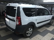 Лада Ларгус - тонирование стекол 1/2 автомобиля поенкой Llumar 05.