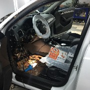 13.12.2016г. Ауди Q3 - установка сигнализации с автозапуском Starline A93 Can.