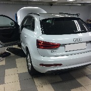 13.12.2016г. Ауди Q3 - установка сигнализации с автозапуском Starline A93 Can.