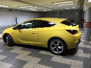 Опель Астра GTC - установка парковочного радара.