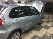 Датсун - тонирование стекол. Задняя полусфера SUN-CONTROL 75%, передние стекла атермальной пленкой.
