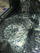 Датсун - приступили к полной шумоизоляции, первый слой виброизоляция..