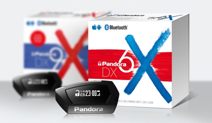 Двухсторонние Pandora DX 6X, автосигнализации, с автозапуском, с обратной связью