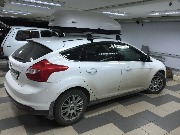 Форд Фокус - установка рейлингов, бокса багажника.