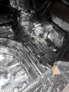 Тойота Камри. Шумоизоляция багажника, первый слой -виброизоляция.