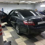 28.11.2016г. Тойотта Камри - установка сигнализации с автозапуском Starline A93 can-lin.