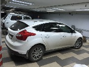 Форд Фокус - установка рейлингов, бокса багажника.